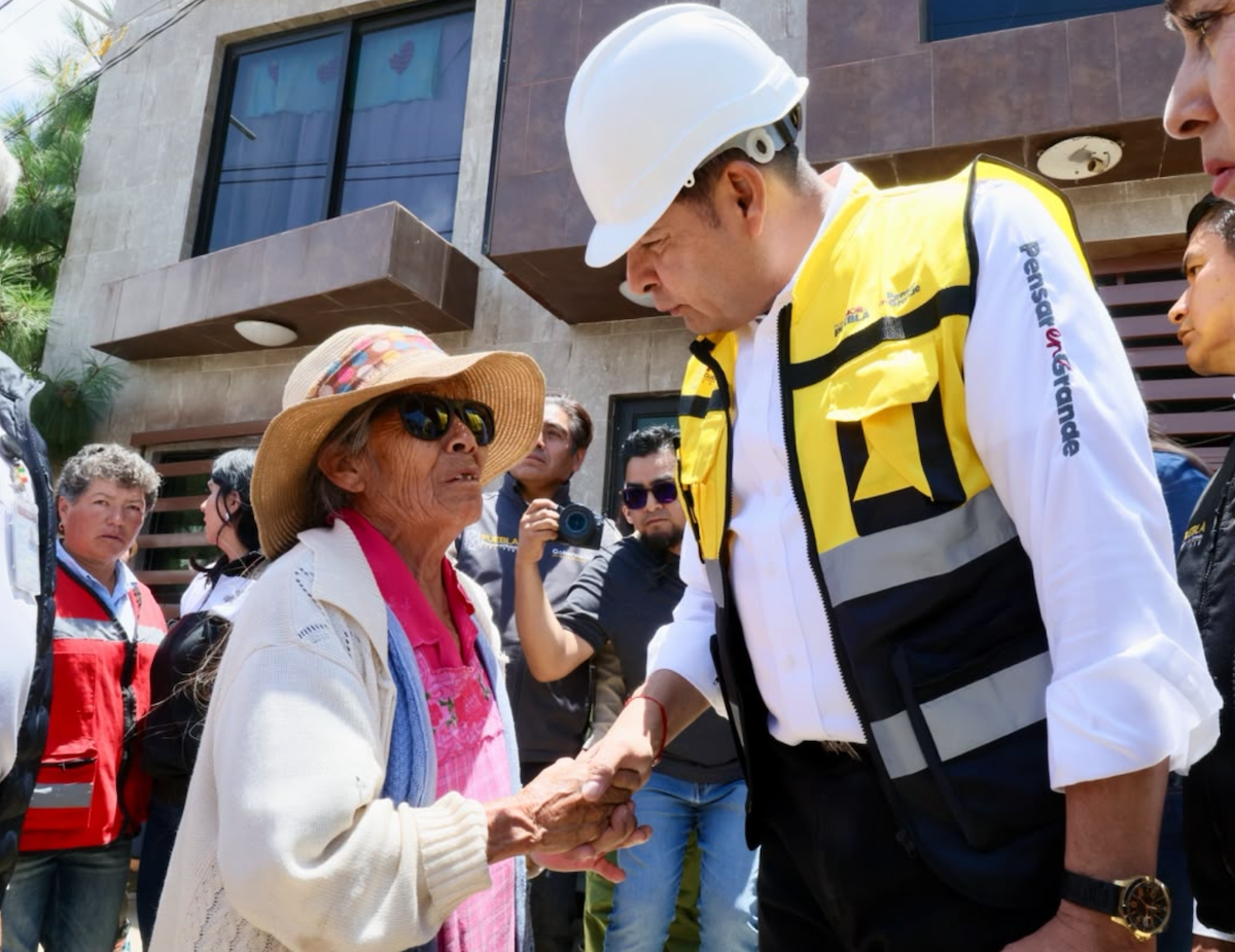 Por tierra y por aire, Gobernador Alejandro Armenta, recorre zona afectada en Ciudad Serdán